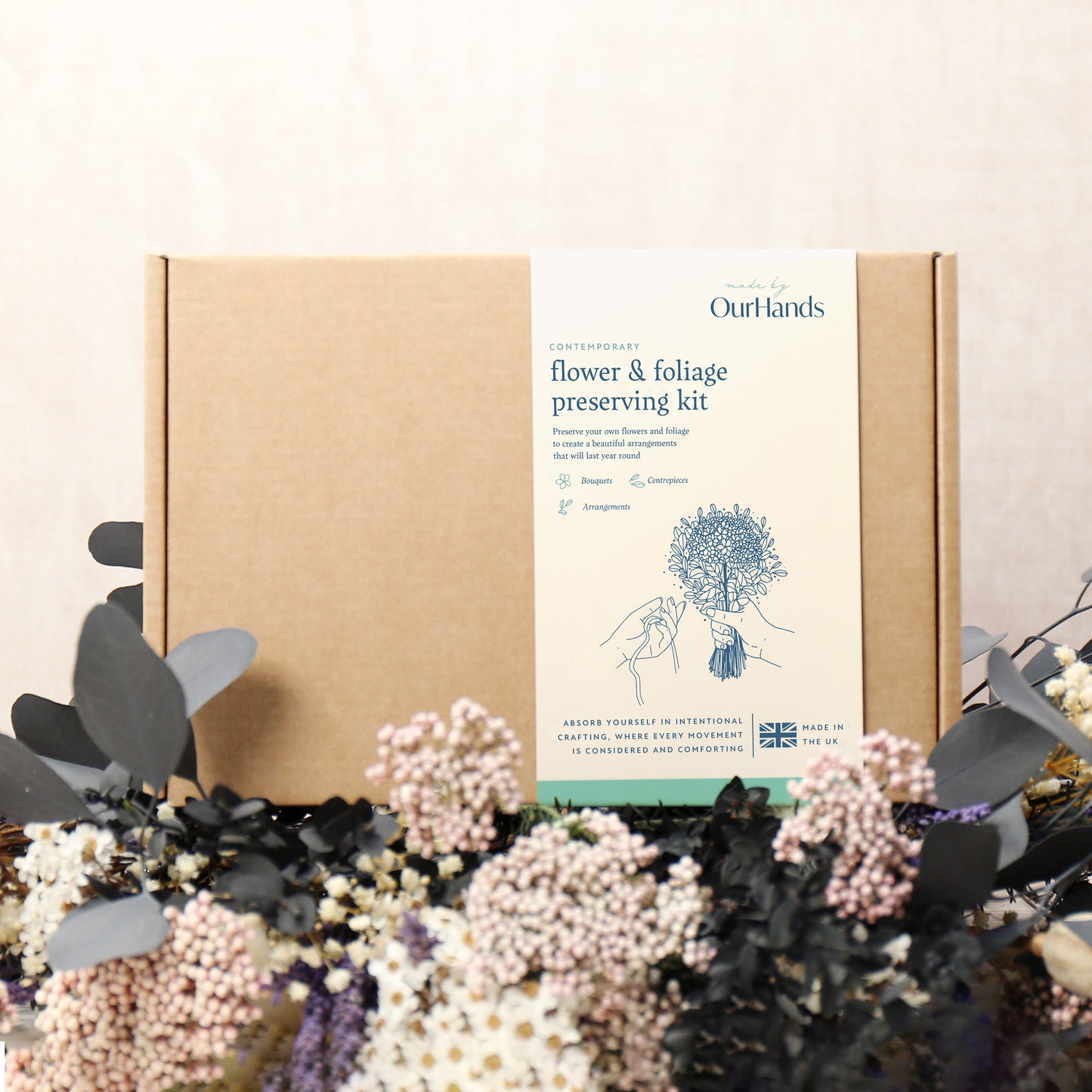 kit de préservation des fleurs et du feuillage