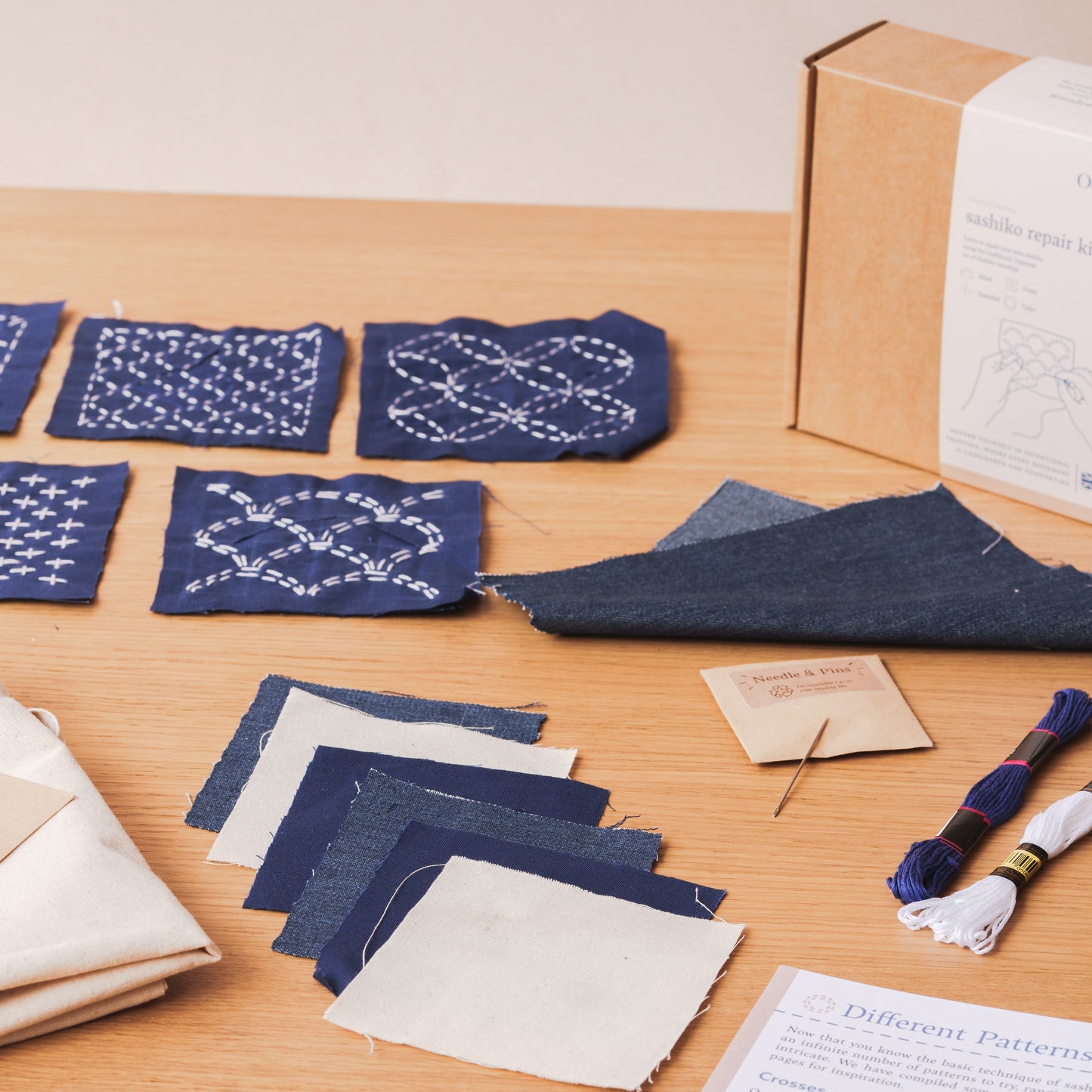 kit de broderie sashiko